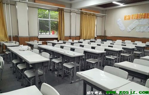 石家庄东华铁路学校教室宽敞明亮